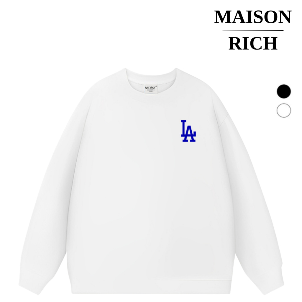 Áo Sweater Maison Rich Premium Nỉ Ny Mlb La
