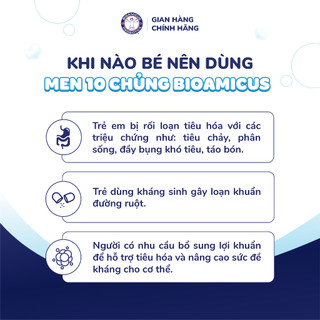 BioAmicus Complete 10 Chủng hỗ trợ cải thiện hệ vi sinh đường ruột - Men Vi Sinh Cho Bé