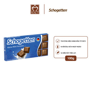  Sôcôla SCHOGETTEN - Vị Sữa Alpine Milk Chocolate - thanh 100g gồm 18 viên rời 