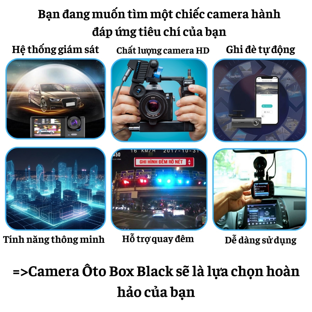 Camera hành trình ô tô đầy đủ GPS và Wifi xem trực tiếp, Camera ô tô với 3 camera ghi lại mọi góc | BigBuy360 - bigbuy360.vn