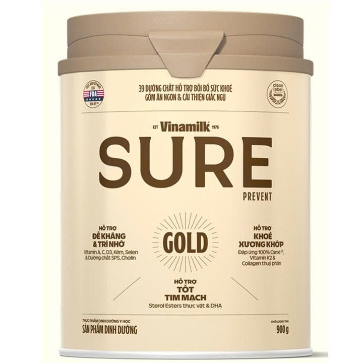 Sữa Sure Prevent Gold lon 900g (Mẫu mới)