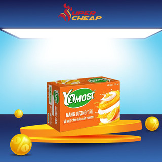   HỎA TỐC HCM  Thùng Yomost Cam 48 Hộp Sữa Chua Lên Men Tự Nhiên  170ml Hộp _SP 