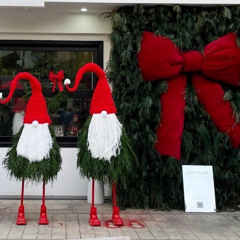 Đôi Giày Ủng Đỏ Làm Chú Lùn Trang Trí Noel Giáng Sinh