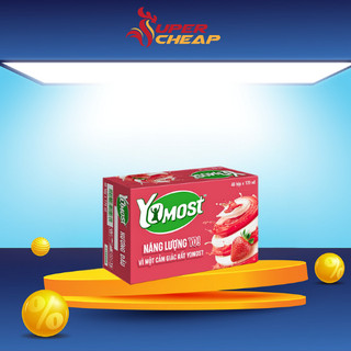   Hỏa Tốc HCM  Thùng Yomost Dâu 48 Hộp Sữa Chua Lên Men Tự Nhiên  170ml _SP 