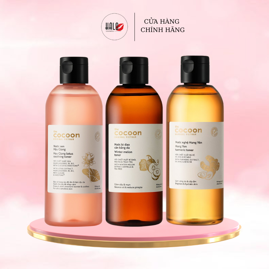 Toner Cocoon cân bằng da các dòng