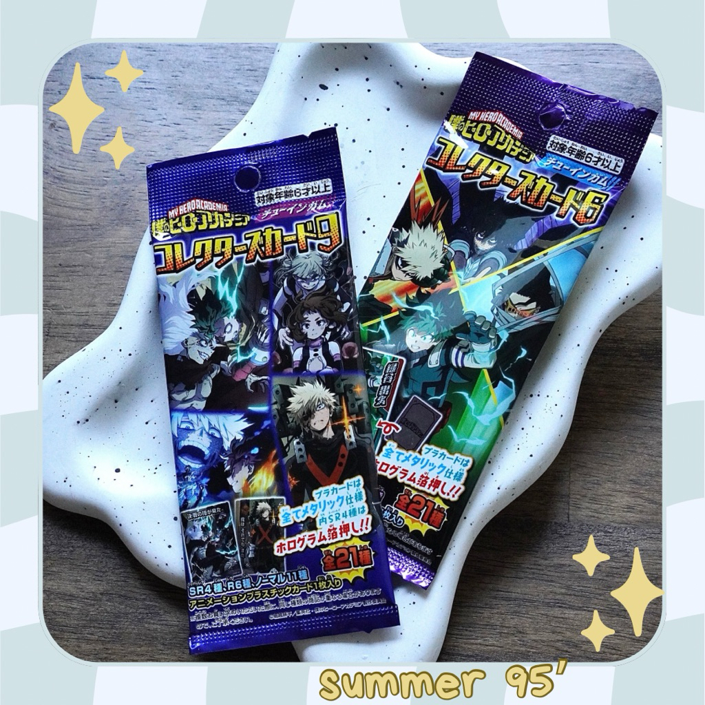 [SẴN-SUMMER 95’] Pack collector metal card thẻ nhân phẩm My Hero Academia Học Viện Anh Hùng chính hã