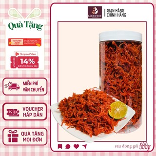   hàng VIP  Khô Bò Sợi 500g – Thịt Thật 100% Cay Ngọt Đậm Vị Mềm Dai Từng Sợi Ăn Vặt Cực Ngon 