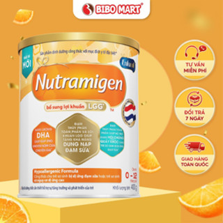   Ngẫu Nhiên  Sữa Nutramigen A+ LGG Dành Cho Bé Bị DỊ Ứng Đạm Bò Tháng Lon 400g - Bibo Mart 