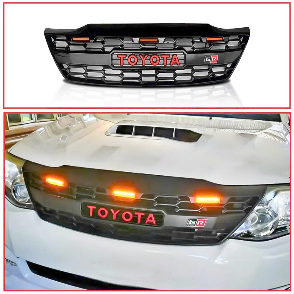 Mặt Ca Lăng Fortuner 2012 2013 2014 2015 ( Có Led ĐỊnh Vị Ban Ngày ) Ca Lăng Độ Toyota Fortuner