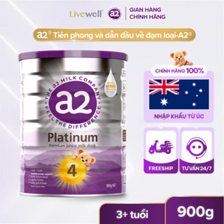  Sữa Công Thức A2 Milk a2 Platinum Junior Số 4 Cho Trẻ Trên 3 Tuổi 900g – Đạm Sữa A2 