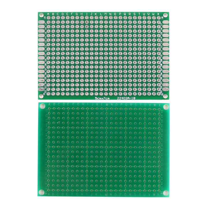 PCB 5x7cm Loại Tốt Phủ Xanh ( PCB Đục Lỗ )
