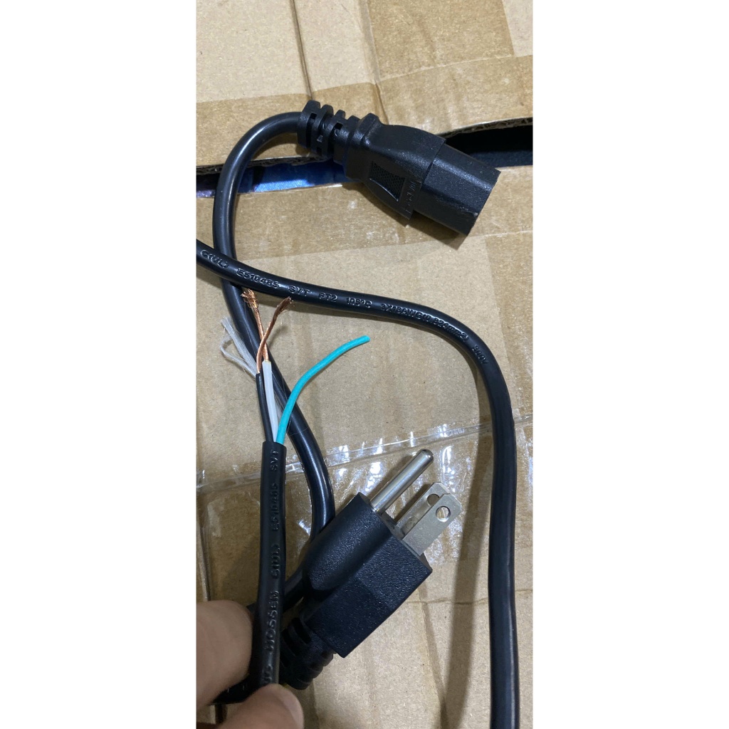 Dây Nguồn Máy tính Arigato đen, xám 1.5M, Dây nguồn PC Dell ZIN 2M Đen 2 Chấu 3 Chấu Loại Tốt