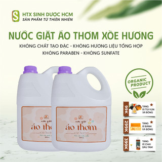  Nước giặt thiên nhiên Xòe Hương 3.8L – Áo Thơm HTX Sinh Dược | Lành tính an toàn cho da nhạy cảm 