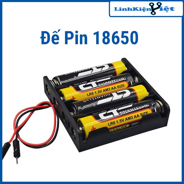 Đế Pin 18650 ( Đấu Nối Tiếp ) 1/2/3/4 Pin