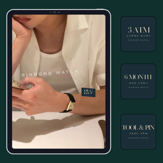 Đồng Hồ Cặp Nam Nữ, Đồng Hồ Dây Da Mặt Vuông Cọc Số La Mã Khóa Thông Minh Size 28&36mm Kèm Hộp Hãng Phù Hợp Làm Quà Tặng