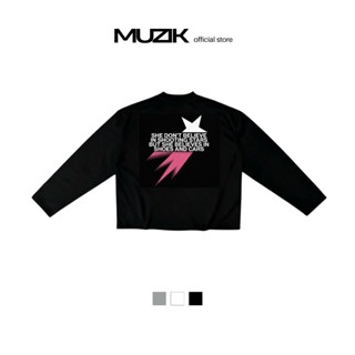  Áo Thun Local Brand MUZIK CLOTHING | SHOOTING STARS - Form Boxy Tay Dài 100% Cotton 2 Chiều 280gsm In Kim Tuyến 