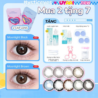   mua 2 tặng 7,0độ  Mysticeyes MCK1; 2 đôi+2 khay+nước ngâm+nhỏ mắt+máy rửa lens+nhíp&que đeo lens+dụng cụ đẩy mí mắt 