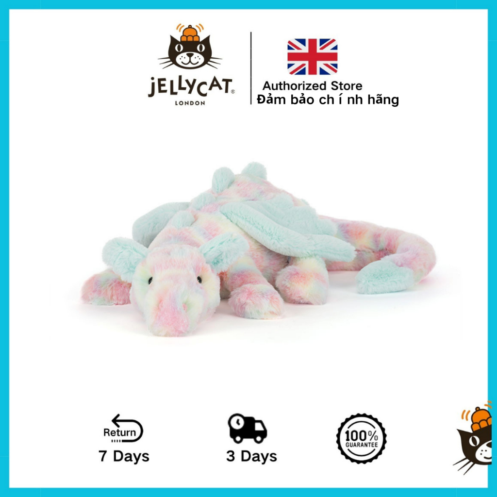 jellycat Rồng Lazulia Mềm mại và thân thiện với da không dễ rơi ra jellycat chính hãng Quà tặng ngày