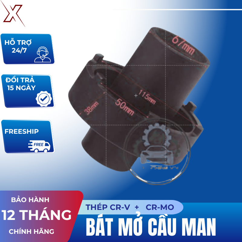Bát mở cầu man 11 và 13 tấn