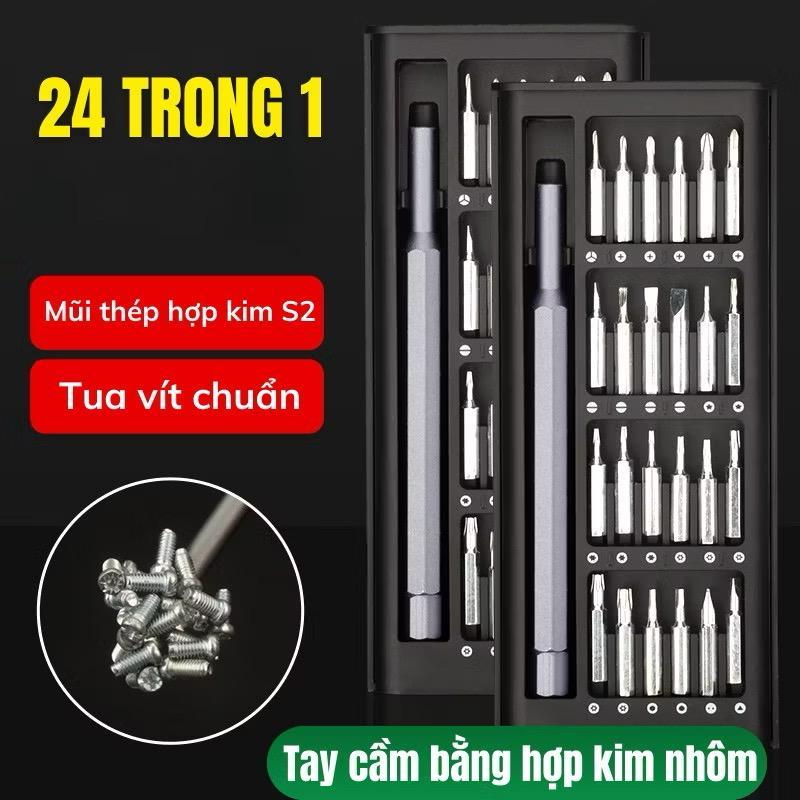 Bộ tua vít đa năng, bộ tua vít đa năng mini, 24 đầu tua vít nhỏ, thích hợp để sửa chữa điện thoại di