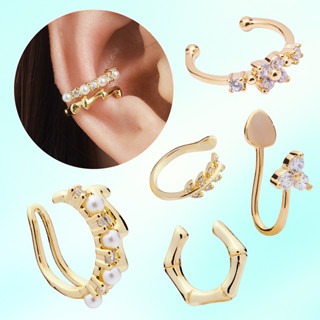  Khuyên kẹp tai vàng sang trọng – GOLD EARCUFF EARRING COCKSTOCK COLLECTION 