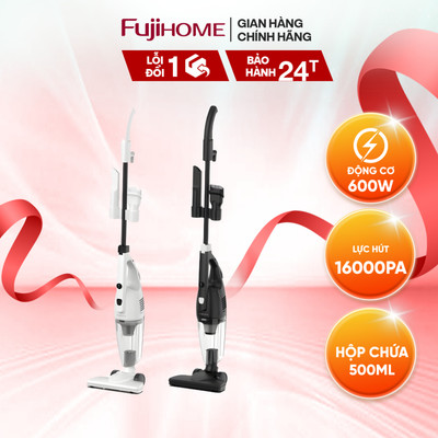 Máy Hút Bụi Cầm Tay FujiHome VC06 -Lực hút 16.000Pa – Công suất 600W - Hệ thống lọc kép HEPA + Foam