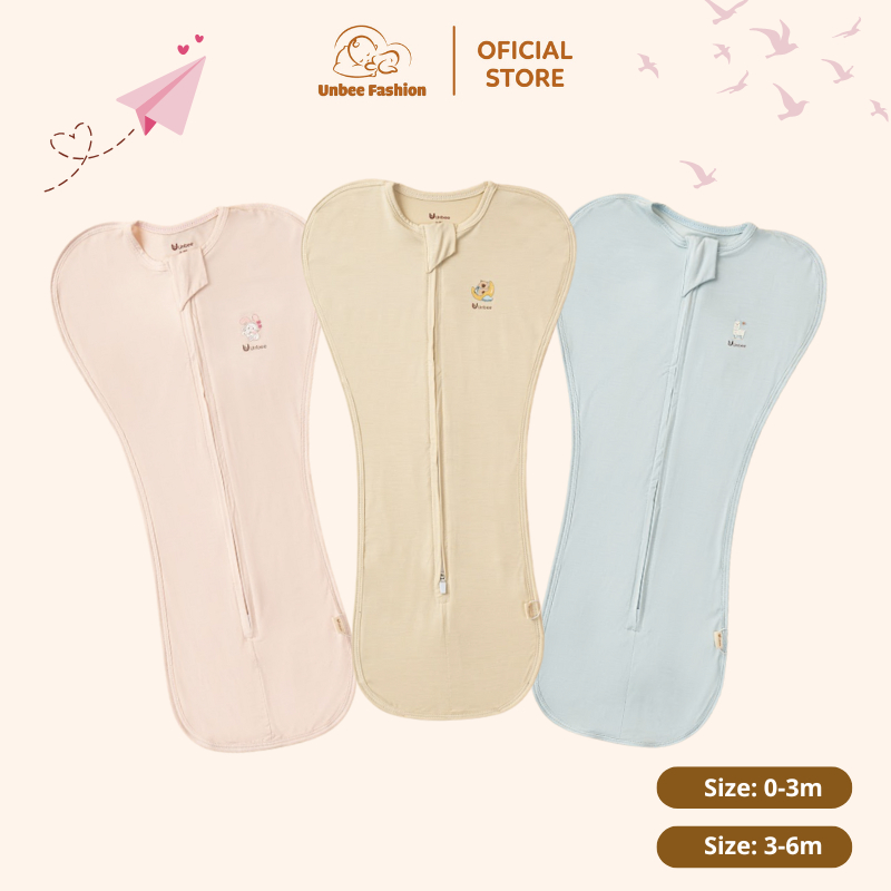 Nhộng chũn sơ sinh chất liệu tencel form dáng cổ điển cho bé - Unbee