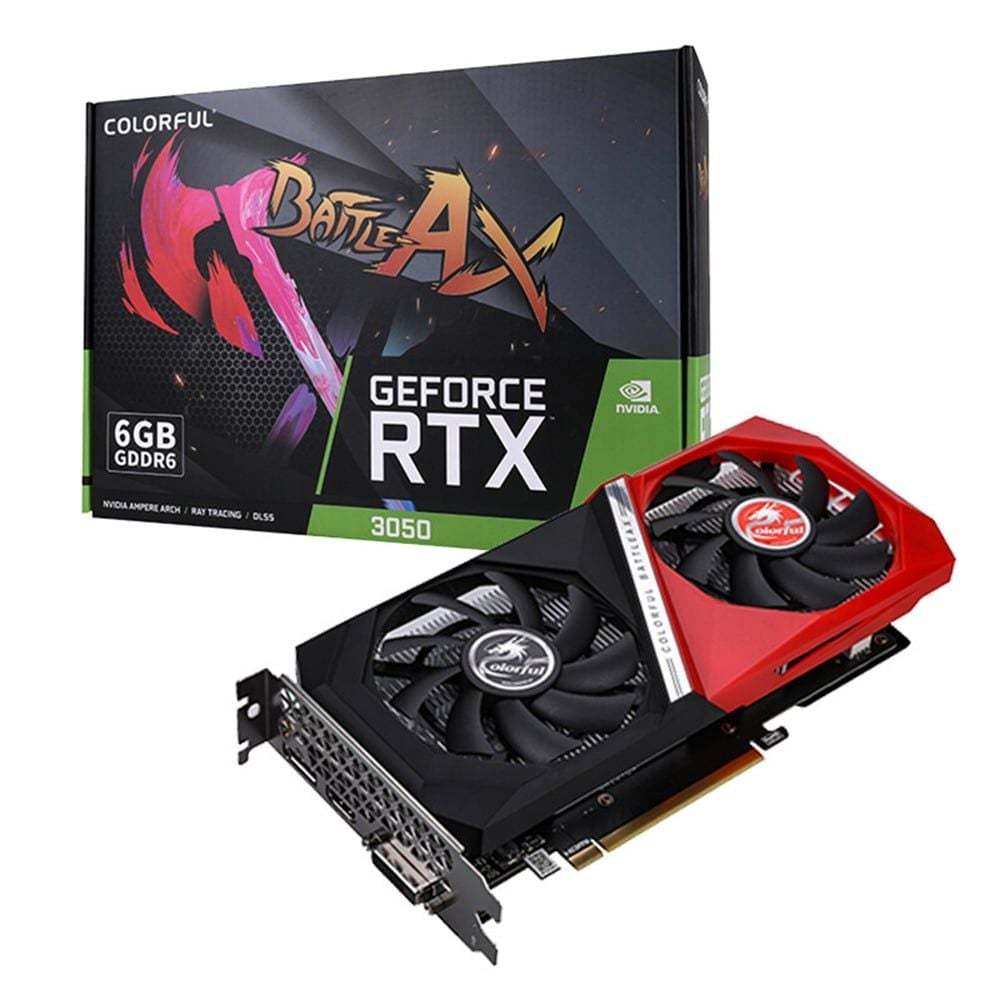 Card màn hình VGA Geforce RTX 3050 Colorful NB Duo 6GB - V New Mới, BH 3 Năm Chính Hãng