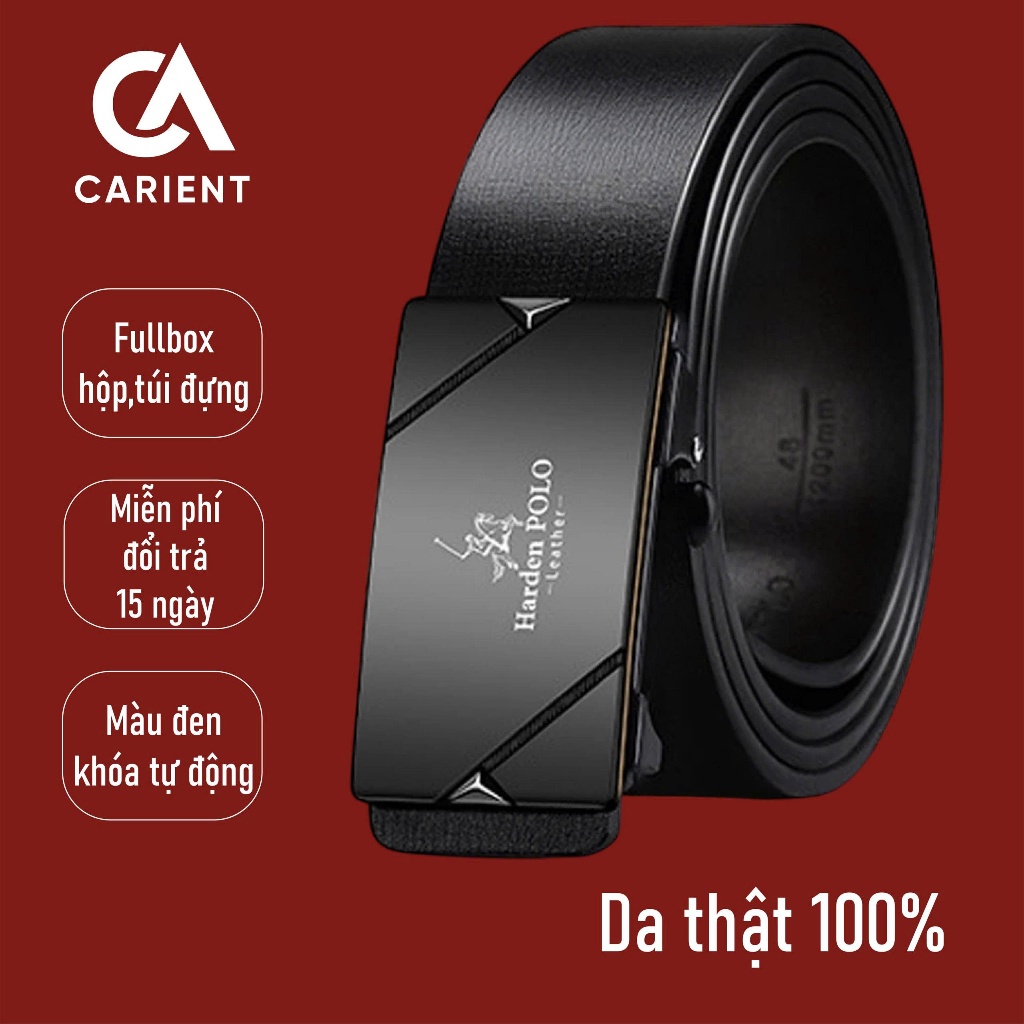 Thắt lưng nam da bò chính hãng CARIENT HDP18 thiết kế sang trọng phong cách doanh nhân