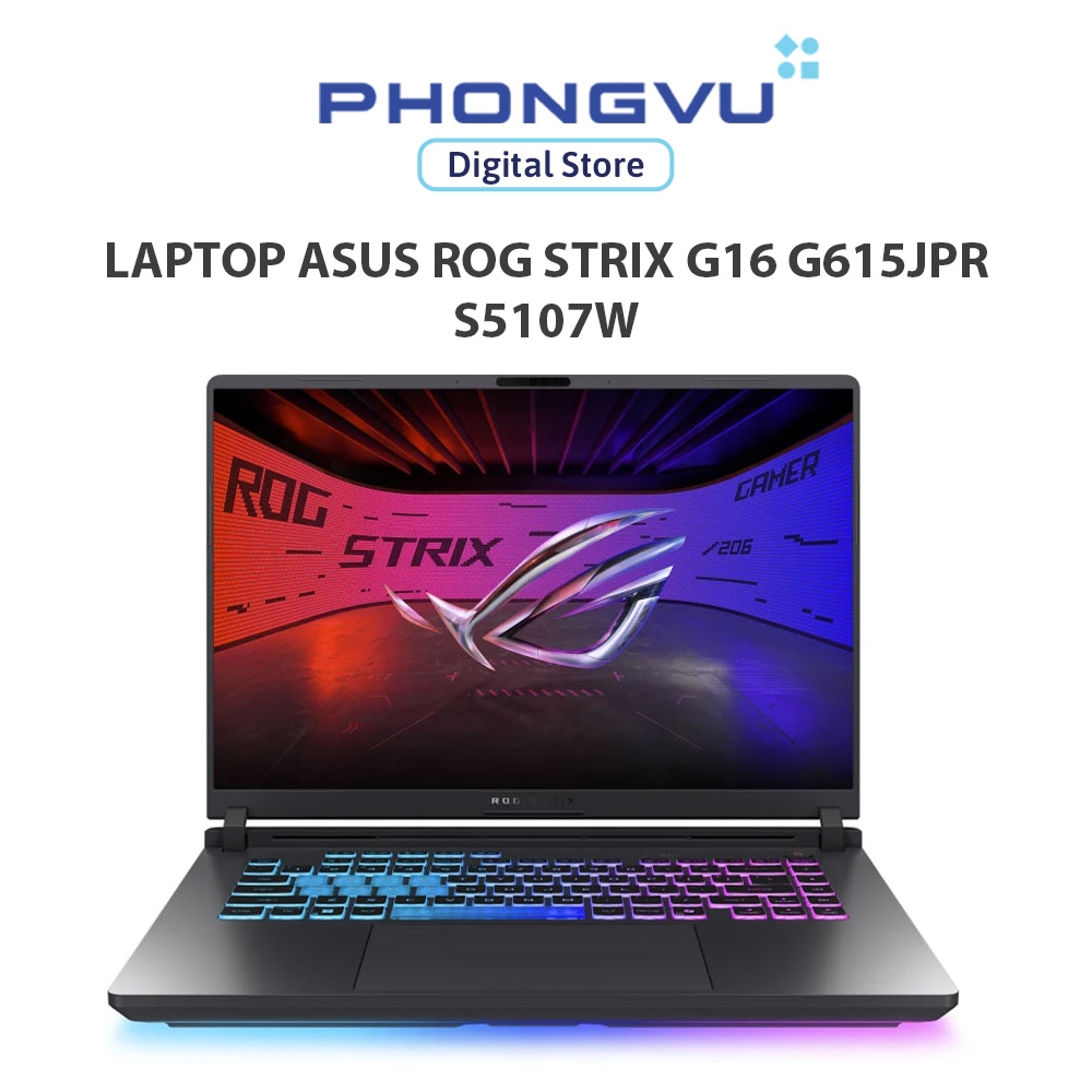 Laptop Asus ROG Strix G16 G615JPR-S5107W (i7-14650HX/ RTX 5070 8GB/32GB/ 1TB/ Windows 11) - Bảo hành