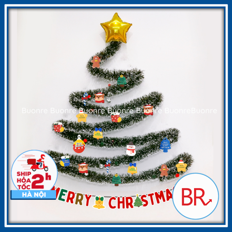 [Noel 2025] Set Nguyên Liệu Cây Thông Noel Giáng Sinh An Lành – Trang Trí Noel, Decor Nhà Cửa, Quán 