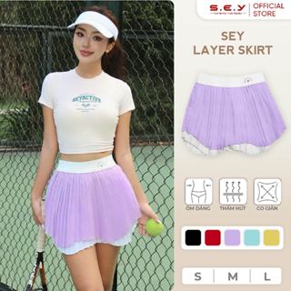 Váy Thể Thao SEY Layer Skirt, Thời Trang Thể Thao, Đồ tập Gym, Chân váy tập Yoga, Chất liệu Cao Cấp