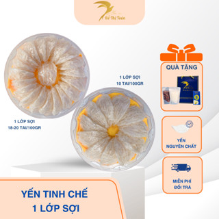  Tổ yến tinh chế Yến sào Đỗ Thị Toán 1 lớp sợi-  hộp 50gr 100gr  Tặng kèm đồ chưng 
