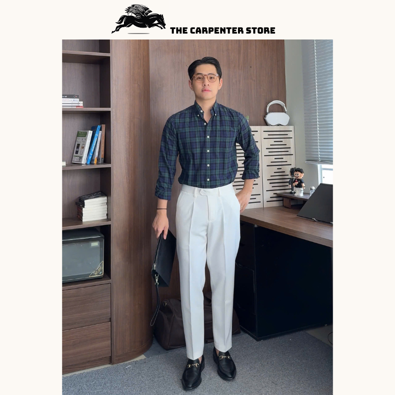 [ DEAL MỞ BÁN ] Quần âu nam Cao Cấp The Carpenter, Gấp 1 ly Chất vải chéo 81 dày dặn, Chống nhăn Form ống Đứng | BigBuy360 - bigbuy360.vn