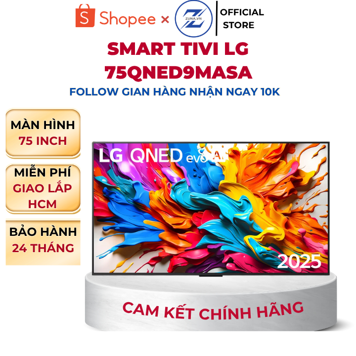 Tivi QLED LG 75 inch 75QNED9MASA - Bảo hành 24 tháng