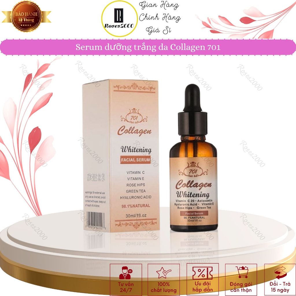 Serum collagen plus vit E trắng da, sạch nám