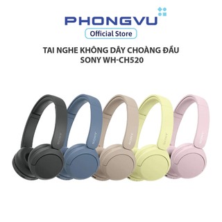  Tai nghe không dây choàng đầu Sony WH-CH520 - Bảo hành 12 tháng 