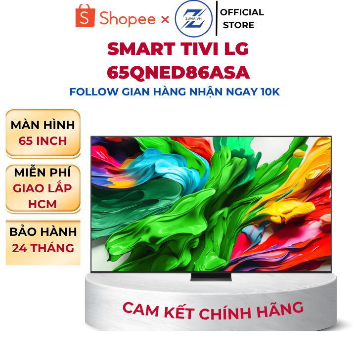 Tivi QLED LG 65 inch 65QNED86ASA - Bảo hành 24 tháng
