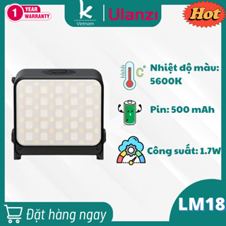  Ulanzi LM18 - Đèn LED Mini Tích Hợp Pin 500mAh Dành Cho DJI Osmo Action 3 4 & Pocket 3 