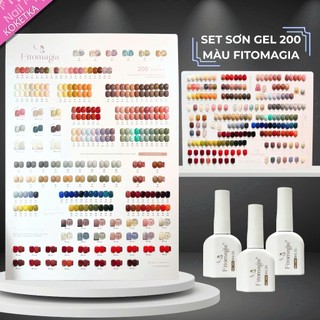  Set sơn gel 200 màu gel thạch nhũ Fitomagia Chính Hãng+Tặng Kèm Base Top 2 Bảng Màu Kệ Trưng Bày 