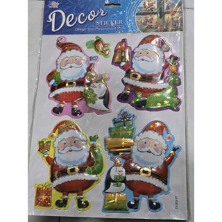 STICKER TRANG TRÍ GIÁNG SINH – HÌNH ÔNG GIÀ NOEL, NGƯỜI TUYẾT, CÂY THÔNG, CHUÔNG, QUÀ TẶNG
