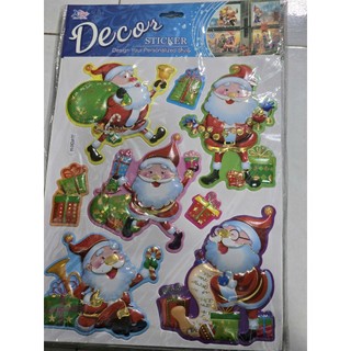 STICKER TRANG TRÍ GIÁNG SINH – HÌNH ÔNG GIÀ NOEL, NGƯỜI TUYẾT, CÂY THÔNG, CHUÔNG, QUÀ TẶNG
