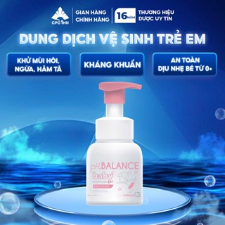 Dung Dịch Vệ Sinh Cho Bé Dạng Bọt ph.BALANCE Baby Intimate Gel Khử Mùi Giảm Ngứa Ngừa Hăm Tã Chai 200 ml