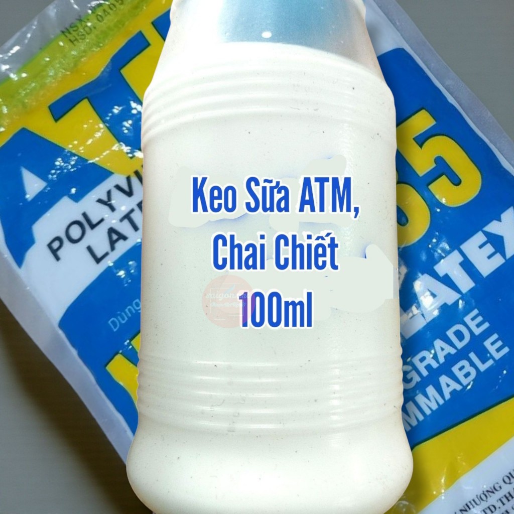 Keo Sữa 100ml Lọ Đầu Nhọn Dễ Lấy,Dùng Làm Slime, Dán Giấy Tường_ 1Chai Chiết
