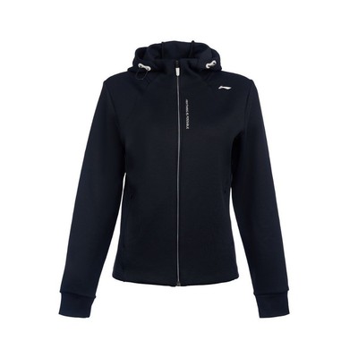 Áo Khoác Nỉ Có Mũ Thể Thao Nữ Li-Ning Tập luyện/Training AWDV198-1V (Ghép bộ Quần AKLV126-2V)