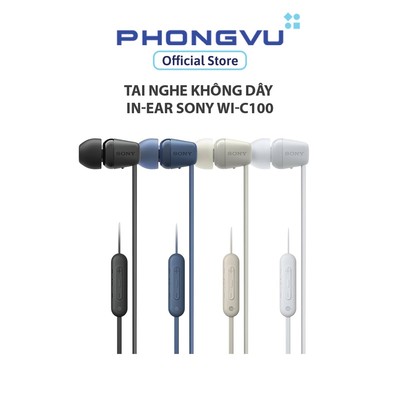 Tai nghe không dây in-ear Sony WI-C100 - Bảo hành 12 tháng