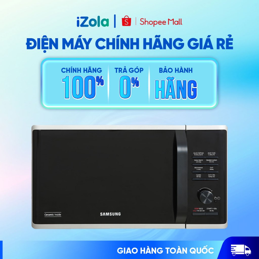 MG23K3515AS/SV - Lò vi sóng có nướng Samsung MG23K3515AS/SV 23 Lít - Hàng chính hãng