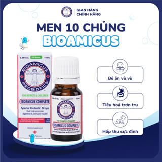 BioAmicus Complete 10 Chủng hỗ trợ cải thiện hệ vi sinh đường ruột - Men Vi Sinh Cho Bé