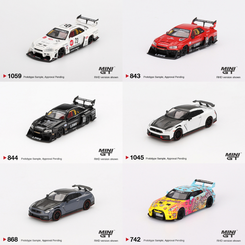 qtoys Xe mô hình MiniGT Nissan TỔNG HỢP tỉ lệ 1:64