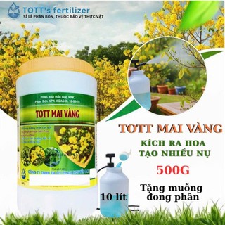  Phân Bón Siêu Lân 10-55-10+TE - Kích ra hoa mai vàng - Siêu tạo nụ - hũ 500gr TOTT's fertilizer 